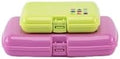 Caboodles Care Pack + Lil Bit Set Mini Cosmetic Storage for Purse With Snap-tight Latch, Citron and Pink, 1 count (Pack of 3) by Caboodles