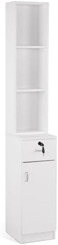 BarberPub Wall Mount Hair Styling Barber Station3026-1(White) by BarberPub