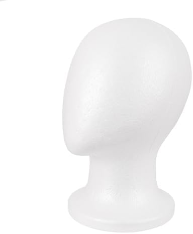 MapofBeauty Holder Hats DIY Wig Head Styrofoam Wig Stand (White) by MapofBeauty
