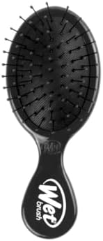 Wet Brush Detangling Brush, Mini Detangler (Black), Wet & Dry Tangle-Free Hair Brush for Women & Men, No Tangle, Soft and Flexible Bristles for Straight, Curly, and Thick Hair by WetBrush