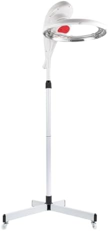 Hooded Stand Up Hair Bonnet Dryer Orbiting Rotating Hair Processor Perm Styling with Timer Swivel Caster Rolling Base for Beauty Salon or Home Use 360 Degree Rotation Compatible White by ZAWAYINE