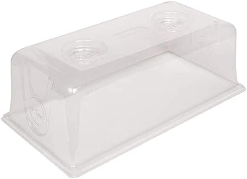SUNPACK Sundome Plastic Multi-Vented Humidity Dome, Clear, 7", Pack of 5 - Image 3