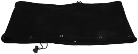 Black Fabric Hair Steamer Cap with Adjustable Drawstring for Salon by jojofuny