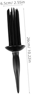 Curl Rolling Comb for Curly Hair, Lightweight Plastic Black - Image 2