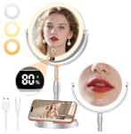 Gospire ABS 8" Lighted Makeup Mirror with Lights and 20X Magnification by Gospire