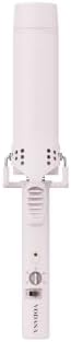 vodana Professional GlamWave Ceramic Curling Iron, Long-Lasting Natural Curls, Instant Heat, Hair Curler, Curling Wand, Available in USA (1.6 inch, Powder Pink) by vodana