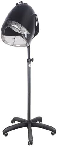 1000W Professional Hooded Hair Dryer,Standing Blow Hair Dryer with Cap and Wheels,Temperature and time are Adjustable,Suitable for Salon and Home by OIYALI