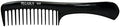 Pegasus 502, 9in Hard Rubber Wide Tooth Handle Comb, Handmade, Seamless, Smooth Edges, Anti Static, Heat and Chemically Resistant, Wet Hair, Everyday Grooming Comb | Peines de goma dura - Black by AmeliaBeauty