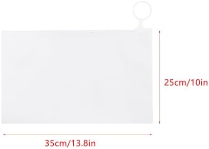 10 Pack Wig Storage Bags Transparent Hair Extensions Slider Bag Organizer Non-tangle Carry Pouch for Travel Packaging Human Hair Bundles Messy Bun Hair Piece Body Wave Bundles Hairpiece - Image 2