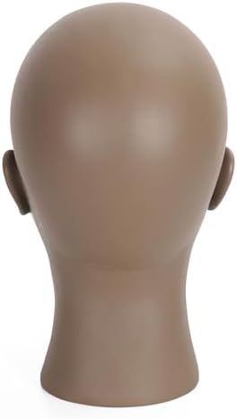Bald Female Mannequin Head Makeup Training Head Wig Head Professional Cosmetology for Wig Making and Display Hat Helmet Glasses Display Head Model with Free Clamp Stand - Image 6