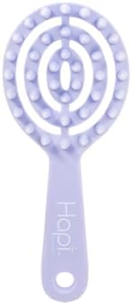 Cricket Hapi So Clean Scalp Massager Brush – Silicone Scrubber & Exfoliator for Hair & Scalp Care, 38 Firm Tapered Teeth, Shampoo Brush for Shower & Salon - Light Purple by CricketCompany