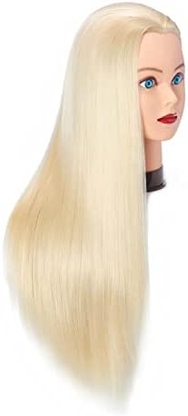 Hairingrid 26"-28" Mannequin Head Synthetic Fiber Hair Training Manikin - Image 2