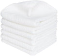 MaopaoBeauty Washcloth Set for Bathroom - Quick Drying - Ultra Soft Microfiber Absorbent Towel for Bath Fitness, Gym, Shower, Hotel, and Spa - 13x13 Inch | Set of 6, White by BESTCHOICEFORYOU%EF%BC%81