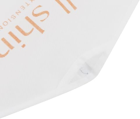 Full Shine Hair Extension Storage Bag with Hanger Extra Long, Well-constructed Hairpieces Holder, Lightweight Travel Wig Storage Bag, Water-resistant and Portable, 1 PCS White - Image 5
