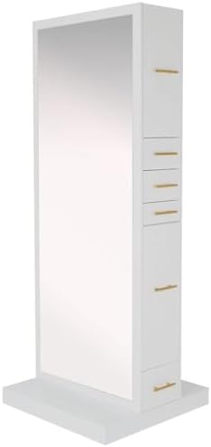 Buy-Rite Modena Double-Sided Salon Styling Station Gloss White by Buy-RiteSalonSpaEquipment