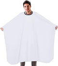 Professional Salon Hair Cutting Cape,56x63 inches Large Hairdresser Cape for Haircut,Coloring,Makeup,Styling and More,(White) by YELEGAI