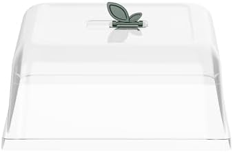 Vego garden Seedling Dome Cover 10" x 10" Food-Grade PET Plastic with Drip Irrigation & Vented Airflow for Seeds Growing Starting (4-Pack) by Unknown
