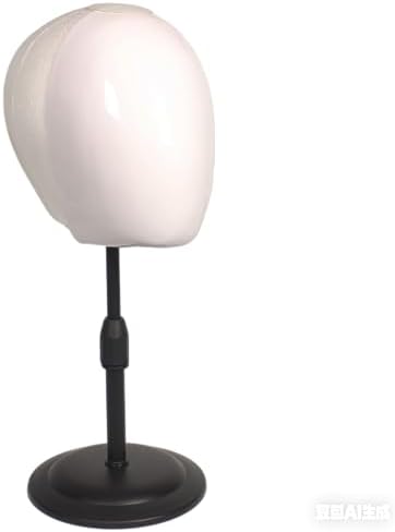 17inchs Styrofoam Mannequin Head (1 Pack) - White Foam Wig Stand with mask for Wigs, Hats, Masks, Hairpieces, Arts, Crafts, DIY Projects, Salon Display, and Travel Use (White color) by FASHION+DO