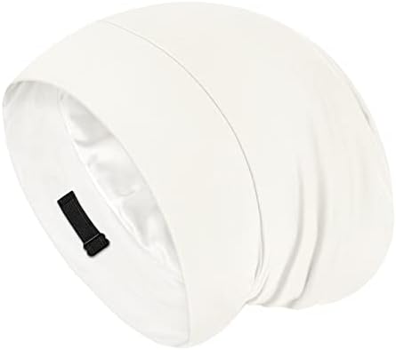 Fittia Satin Lined Sleep Bonnet, Adjustable Non-Slip Cap For Locs, Medium by FITTIA
