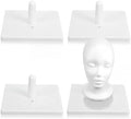AceOrbit 1 Pcs Foam Mannequin Wig Head Stands, White, Plastic by Unknown