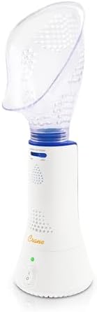 Crane Corded Personal Steam Device for Sinus, Congestion, & Cough Relief, Vapor Pad Compatible, White, 30 ml by Crane