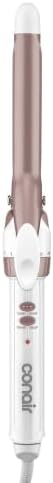 Conair Curling Iron, Double Ceramic, 3/4-in. Width, White/Rose Gold by conair