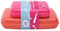 Caboodles Care Pack and Lil Bit Set | Mini Cosmetic Storage for Purse With Snap-Tight Latch, Hot Pink & Orange - Image 4