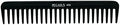 Pegasus 406, 7in Hard Rubber Wide Tooth Styling Comb, Handmade, Seamless, Smooth Edges, Anti Static, Heat and Chemically Resistant, Wet Hair, Everyday Grooming Comb | Peines de goma dura - Black by AmeliaBeauty