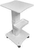 Esthetician Cart, 3 Tier Beauty Rolling Trolley with Rotation Wheels, Storage Tray Rolling Cart for Hair Salon, Spa Beauty Machine by FUMOLEER