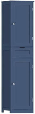 Iwell 66.9" Tall Bathroom Storage Cabinet with 2 Doors & 1 Drawer by IWELL