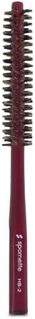 Spornette Mini Styler Boar Bristle .75 inch Round Brush (#HB-2) for Blowouts, Volume, Styling, Finishing, Curling & Setting Short, Curly, Wavy, Straight, Thick, Normal or Thin Hair on Men & Women by SPORNETTE