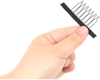 20 Pieces Wig Combs Wig Clips Wig Combs to Secure Wig 7-teeth Wig Accessories Tools For Making Wig Caps Wig Comb (Black,20 Pcs) - Image 5