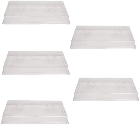 SUNPACK Sundome Plastic Multi-Vented Humidity Dome, Clear, 2" (Pack of 5) - Ideal for Greenhouses or Indoor Gardening - Able to Adjust Humidity with Vents by SUNPACK