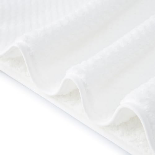 MaopaoBeauty Washcloth Set for Bathroom - Quick Drying - Ultra Soft Microfiber Absorbent Towel for Bath Fitness, Gym, Shower, Hotel, and Spa - 13x13 Inch | Set of 6, White - Image 5