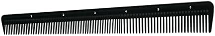 Pegasus 303, 6.5in Hard Rubber Heavy Barber Comb, Handmade, Seamless, Smooth Edges, Anti Static, Heat and Chemically Resistant, Wet Hair, Everyday Grooming Comb | Peines de goma dura - Black - Image 3