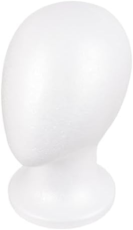 MapofBeauty Holder Hats DIY Wig Head Styrofoam Wig Stand (White) - Image 4