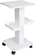Upgrade Esthetician Beauty Trolley Cart with Wheels and 2 Trays, 4 Tier Beauty Rolling Cart, Spa Salon, Beauty Machine Trolley, Load 135lbs, 26.7 x 13.8 x 15 inch by Meifuly