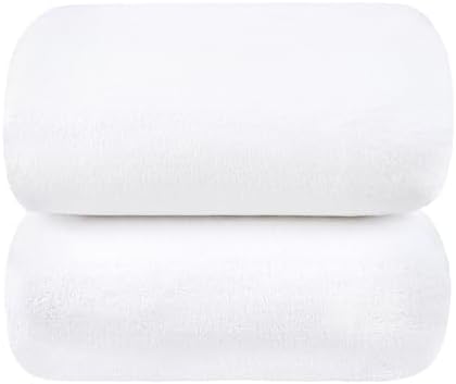 JML Microfiber Bath Towels, 40" x 80", 2 Pack, White - Image 6