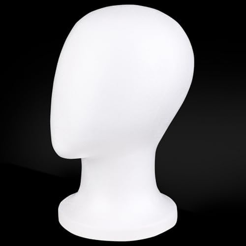COOKOO Faceless Styrofoam Mannequin Head,Foam Head for Wigs,1 PCS by COOKOO