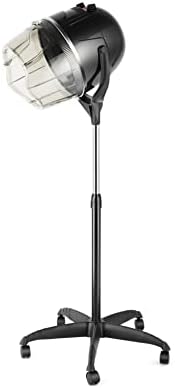 Salonsunny Hooded Stand-Up Hair Bonnet Dryer Professional Rolling Base with Wheels Portable Hair Dryer - Image 2