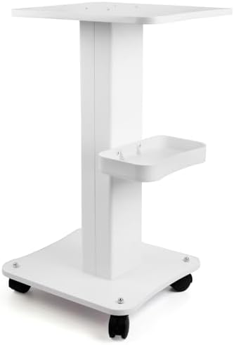 Esthetician Salon Trolley Cart with Wheels, Salon Spa Beauty Machine Trolley Stand, 3 Tier Rolling Cart Esthetician Machine Mobile for Instrument Storage by Roixeeds