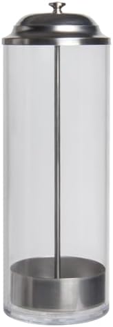 Diane Shatterproof Acrylic Disinfectant Jar for Sterilizing Hair Salon Shears, Combs, Barber Cleaning Supplies, Clippers, and Nail Tools – Large - 11” Tall x 4” Wide – 40 Fl Oz Capacity by Diane