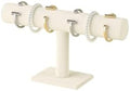 Bracelet Holder Stand,Bracelet Organizer Display for Selling,Bangle Organizer for Women,Watch Storage Holder for Men,Jewelry Business Supplies (Beige, 1 Tier) by Ausalivan