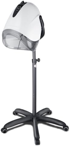 1000W Professional Hooded Hair Dryer,Standing Blow Hair Dryer with Cap and Wheels,Temperature and time are Adjustable,Suitable for Salon and Home by OIYALI