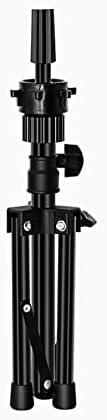 FUTAI Mini Adjustable Wig Stand Tripod Metal Holder for Mannequin Head Canvas Foam Head Hairdresser Practice Cosmetology Braiding Styling Salon Display - Image 7