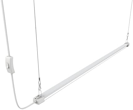 LED Grow Light 4FT Full Spectrum Compact Linkable Lighting Fixture for Indoor Greenhouse Year Round Plant Seedlings, Essential Grow Slim Hanging Suspended Strip - Image 6