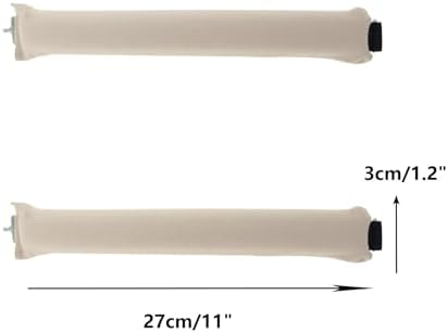 Overnight Hair Curlers Heatless Curls,SXWFYZ No Heat & Damage Velvet Curling Rods Hair Rollers for Long Short Hair Care Styling Tools(Champagne 3PCS W/Silk Scarf) - Image 2
