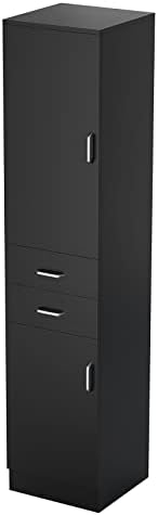 Paddie Wall Mount Barber Stations, Salon Stations for Hair Stylist, Hair Station Salon Furniture Sets with a Storage Cabinet, 2 Drawers and a 2 Tier Shelf, 17.3" L x 70.9" H - Image 7