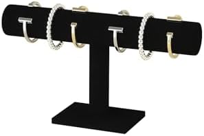 Bracelet Holder Stand,Bracelet Organizer Display for Selling,Bangle Organizer for Women,Watch Storage Holder for Men,Jewelry Business Supplies (Black, 1 Tier) by Ausalivan