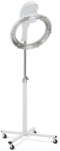 BarberPub 1100W Orbiting Hair Dryer Processor, Smart Panel White HDP01 by BarberPub